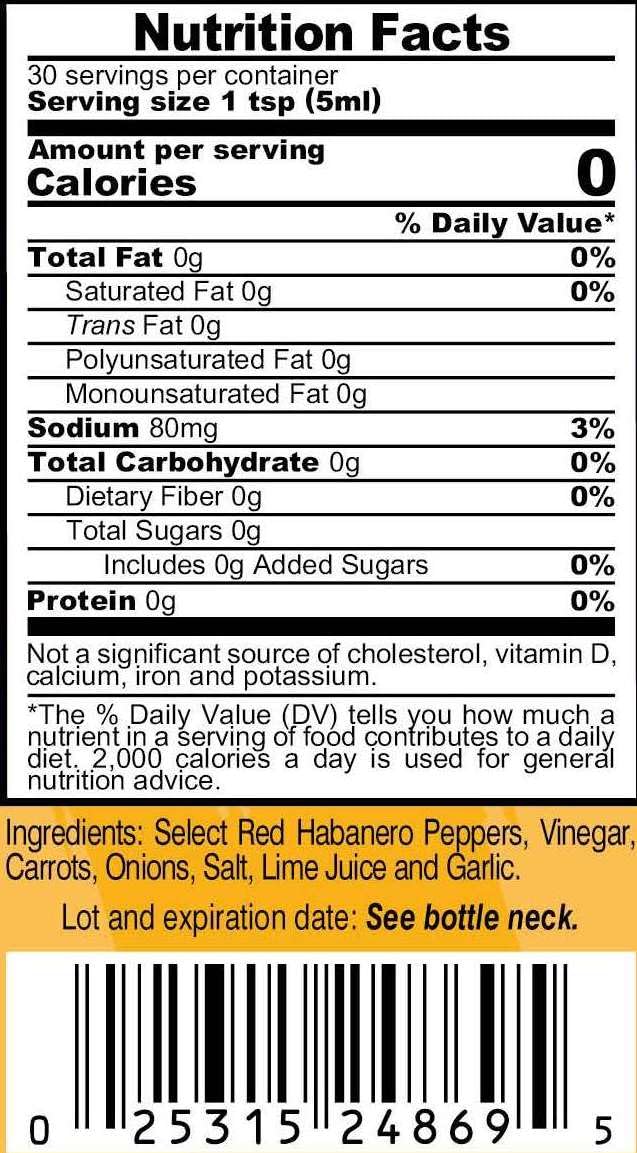 Habanero Hot Sauce Variety Pack – 4 Flavor Gift Set with Green, Grapefruit, Fiery Hot & Classic Habanero Pepper Sauces – Caribbean Style Hot Sauce Collection (5 oz Bottles, Pack of 4)