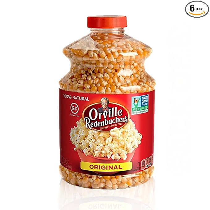 Orville Redenbacher's Gourmet Popcorn Kernels, Original Yellow, 30 oz. (Pack of 6)