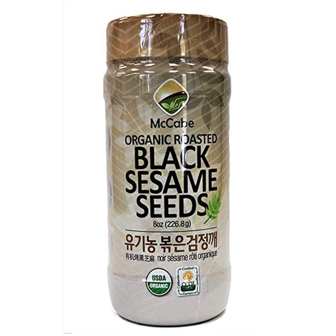 McCabe Organic Sesame Seed (3-Pack) (Roasted Sesame Seed, Salted Sesame Seed and Roasted Black Sesame Seed), USDA Organic Certified, CCOF Certified Organic, Roasted & Packed in USA