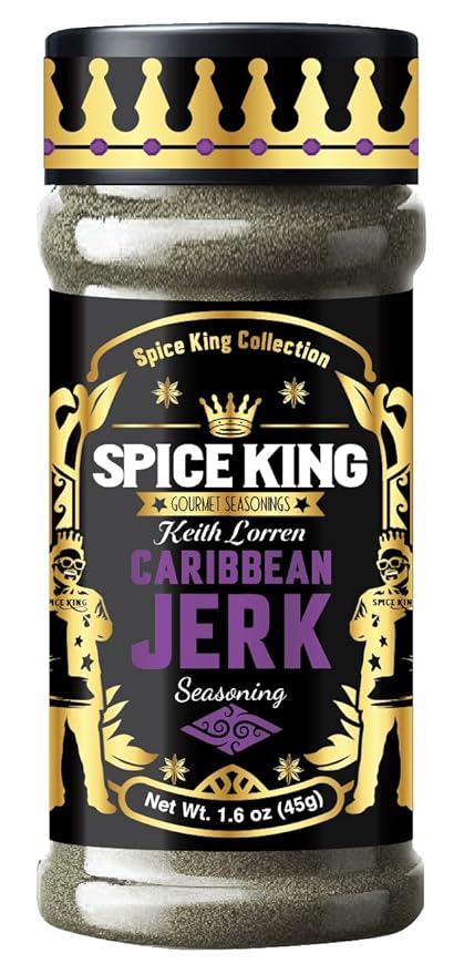 Spice King Caribbean Jerk Seasoning - 1.8 Oz Shaker Bottle - Authentic Jamaican Jerk Seasoning for Chicken, Meat Rubs & Grilling with a Caribbean Food Flavor Twist