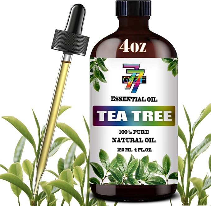 Tea Tree Essential Oil (4 oz/120 ml) ??Tea Tree Oils for Aromatherapy, diffusers, humidifiers, Home fragrances, DIY Skincare, soap Making, DIY Candle, Relaxation, Yoga, and Meditation