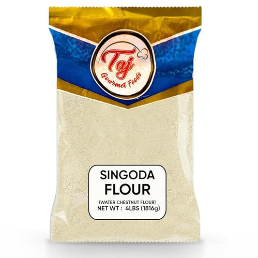 TAJ Premium Singoda Flour, Water Chestnut Flour, 4-Pounds