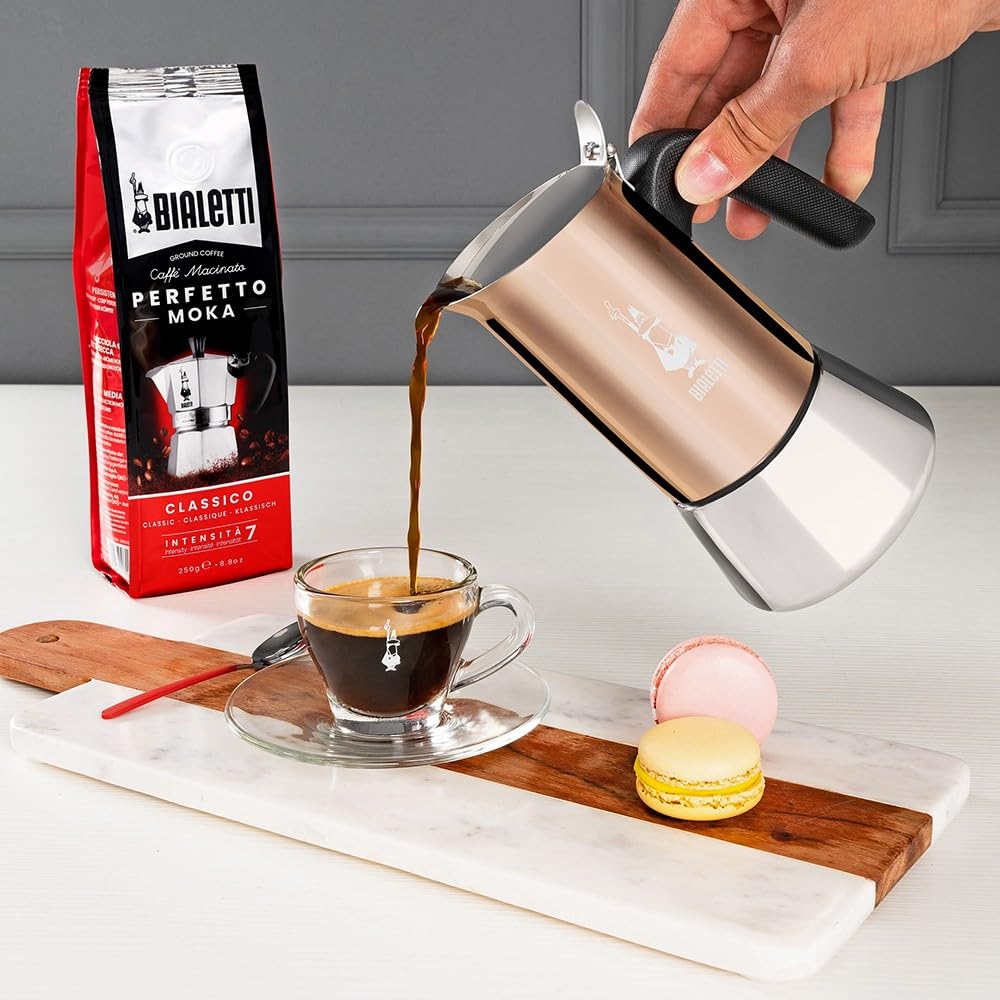 Bialetti - New Venus Induction, Stainless Steel Stovetop Espresso Coffee Maker, Suitable for all