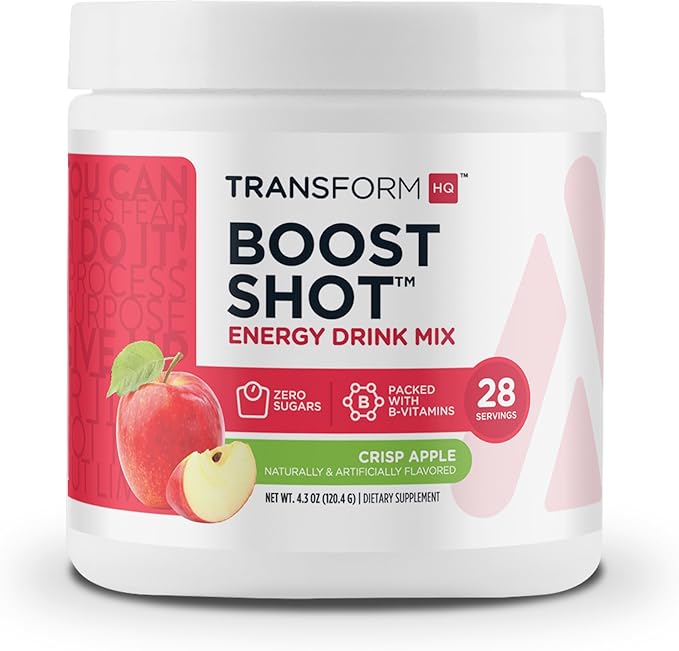 TransformHQ Everyday Boost Shot 28 Servings (Crisp Apple) - Non-GMO, Gluten-Free