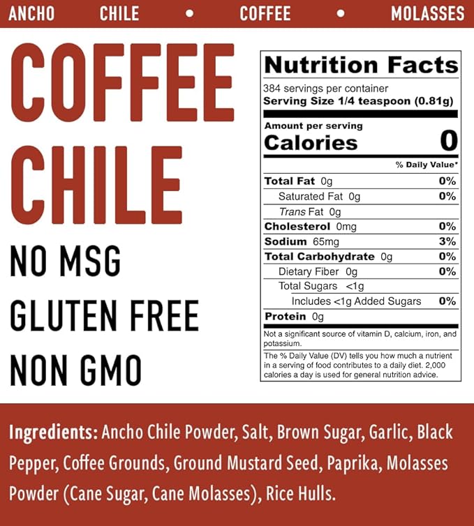 Dragon Island Spice - Coffee Chile Seasoning | Cowboy Rub - Burger & Grilling Blend, Molasses Spice