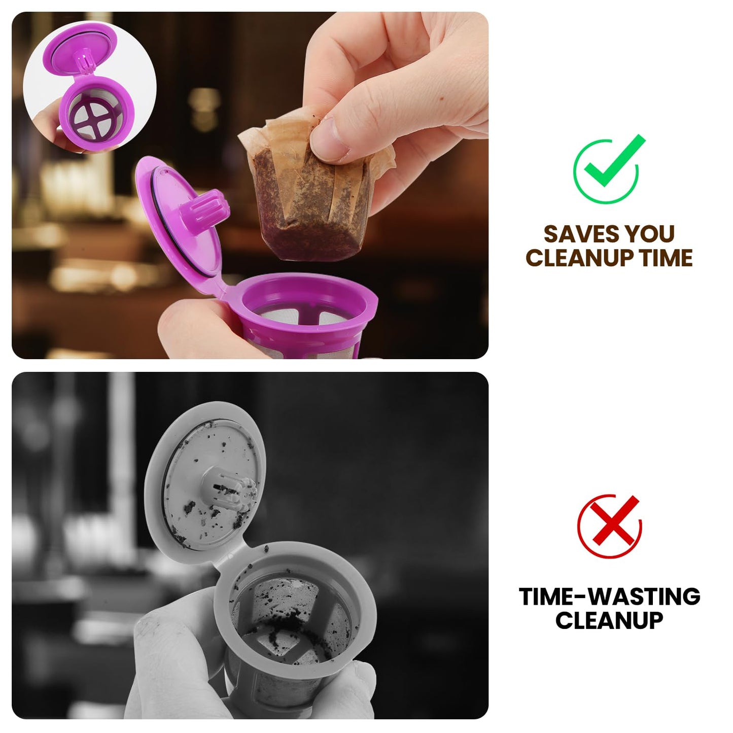 Pro Mael 360 Count Disposable K Cup Filters, Coffee Filter Paper for Keurig Brewers Single Serve