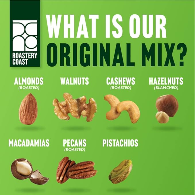 Roastery Coast - Daily Nuts Healthy Mix Bulk | Nuts Snack Mix | Deluxe assorted snack | nut snacks | healthy snacks for adults | dry fruits | nut mix