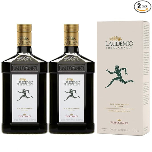 FRESCOBALDI Laudemio Extra Virgin Olive Oil, 16.9 FL Oz, 500ml, Premium, Award Winning Product of