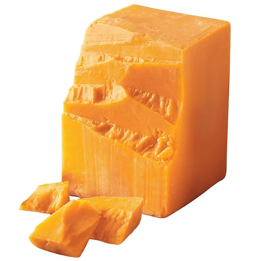 The Wisconsin Cheeseman Aged Sharp Cheddar Cheese Block ??Gourmet Wisconsin Cheese Snack, Traditional Flavor, Great Food Gift or Holiday Appetizer Pairing - 1 lb.