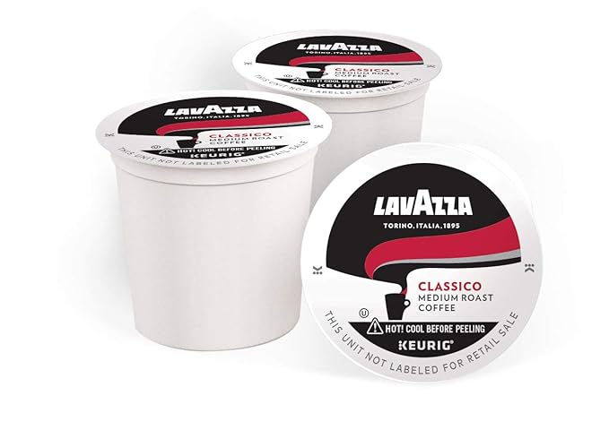 Lavazza Classico Single-Serve Coffee K-Cup짰 Pods for Keurig짰 Brewer, Medium Roast, Caps Classico, 16 Count Full-bodied medium roast with rich flavor and notes of dried fruit, Value Pack