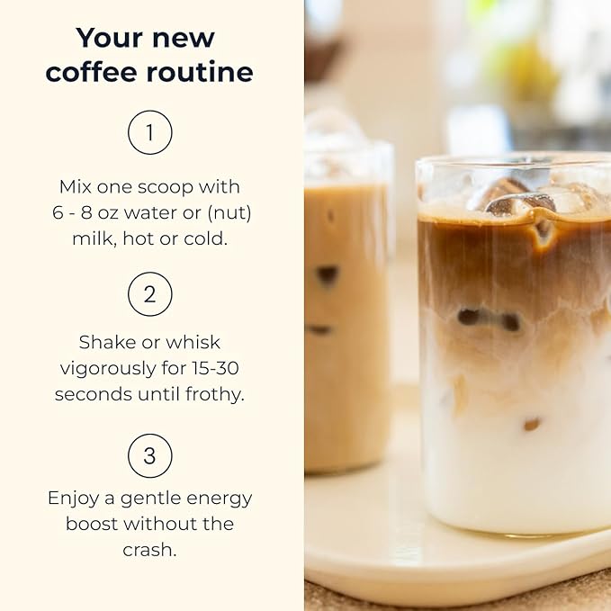 Blueprint by Bryan Johnson Super Shroom Coffee ??Mushroom Coffee with Lion?™s Mane, Reishi & GABA ??70mg Caffeine ??Focus & Energy Coffee ??Adaptogenic Coffee Alternative ??30 Servings