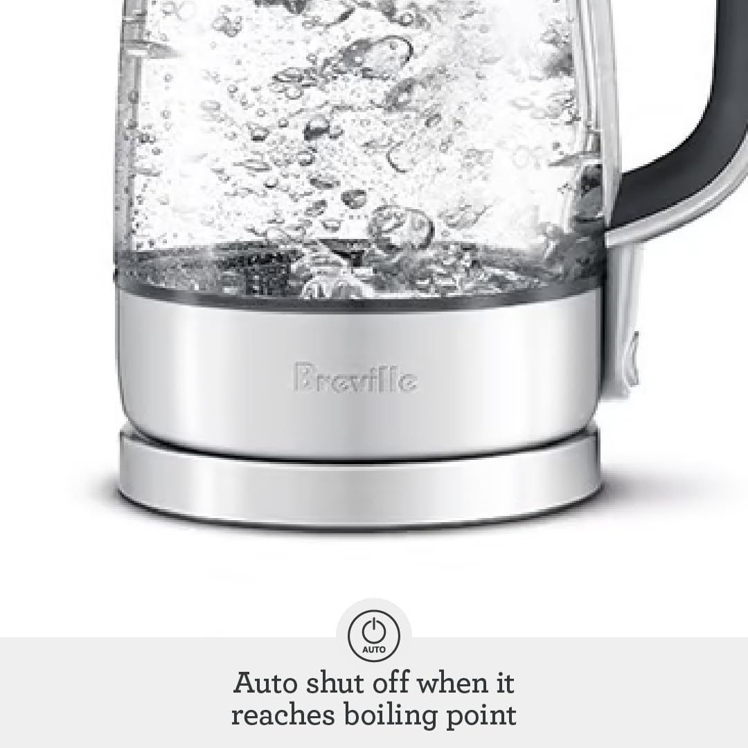 Breville BKE595XL Crystal Clear Kettle, Brushed Stainless Steel