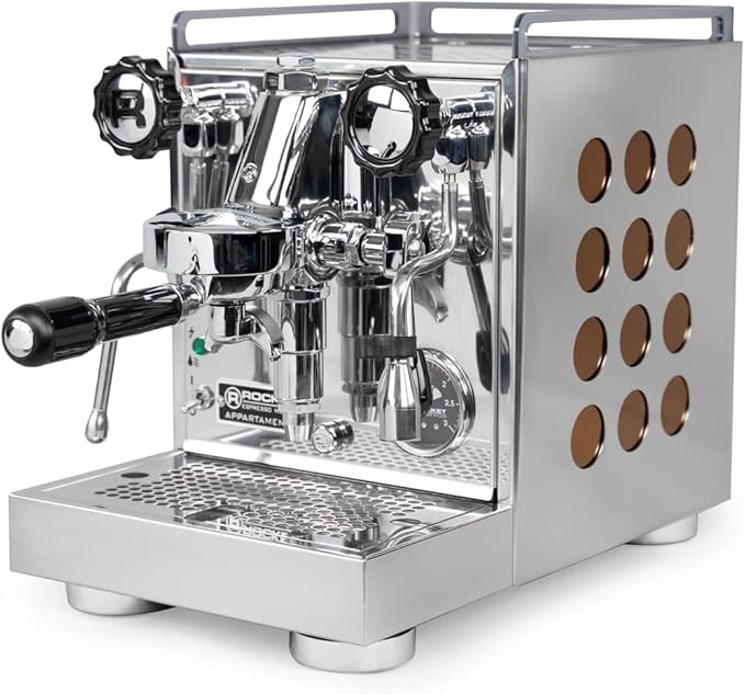 Rocket Espresso Appartamento Espresso Machine and Eureka Mignon Notte Grinder Bundle (Copper)
