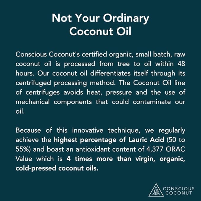Conscious Coconut Individual Coconut Oil Packets, Certified Organic, Fair Trade Travel Coconut Oil Packets, Raw, Cold-Pressed Virgin for Wellness, Skin Care, Hair Care, Keto 10 packets