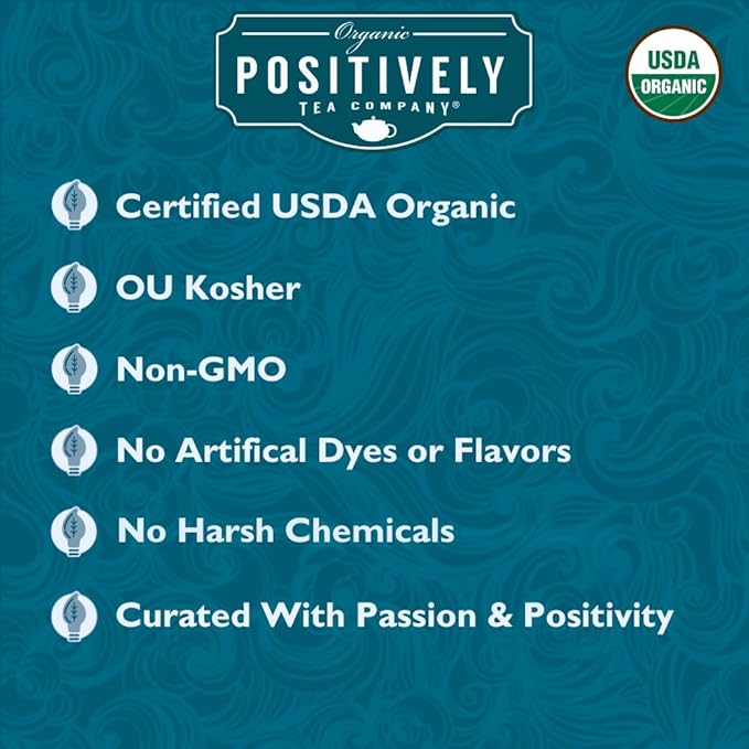 Organic Positively Tea Company, Scottish Breakfast Black Tea, Loose Leaf, 16 Ounce