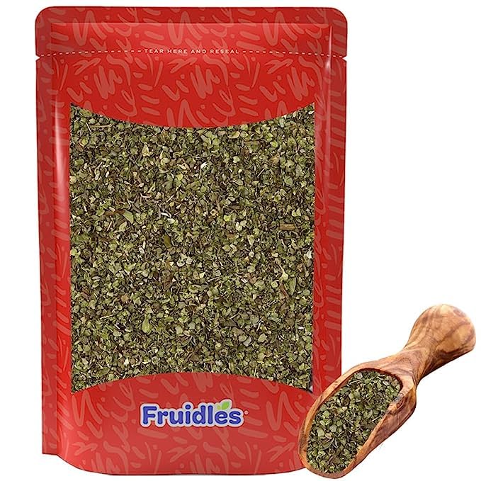 Fruidles Crushed Marjoram Leaves, Marjoram Spice in Resealable Bag, Kosher Certified, 8oz Bag