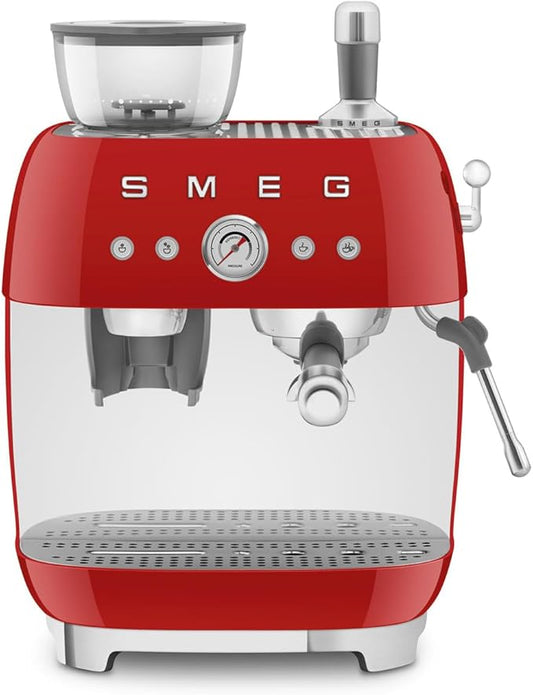 Smeg Semi-Automatic Espresso Machine (Red)