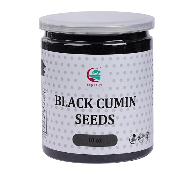 Black Cumin Seeds 10oz, Nigella Sativa, 100% Pure & Natural, Premium Quality Kalonji Seeds, Perfect for Seasoning, Cooking, Sprouting & Herbal Uses - By Yogi?셲 Gift짰