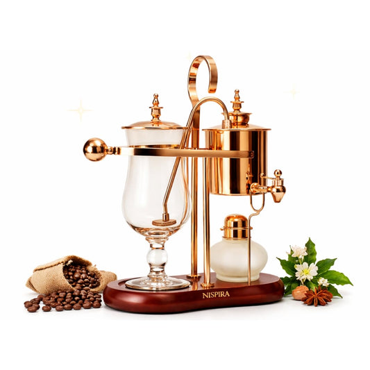 Nispira Belgium Royal Family Balance Syphon Unique Gravity Vintage Coffee Maker Vacuum Brewing