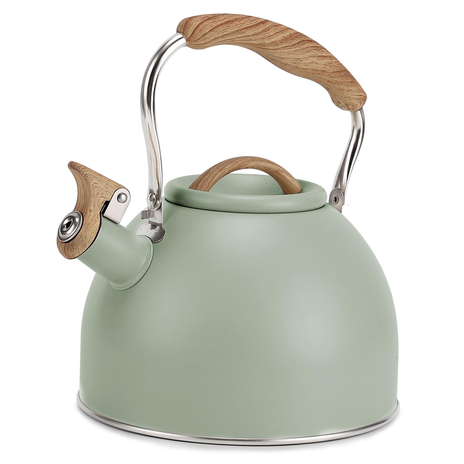 Tea Kettle, Vegoran 100 OZ / 3 Liter Whistling Tea Kettle, Tea Pots for Stove Top Food Grade
