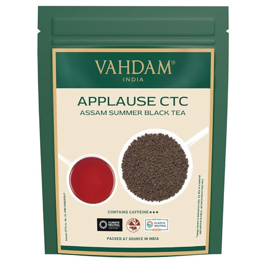 VAHDAM Assam CTC Black Tea Loose Leaf (100+ Cups) | STRONG, BOLD & RICH | 100% PURE | EVERYDAY ASSAM MILK TEA | 9oz