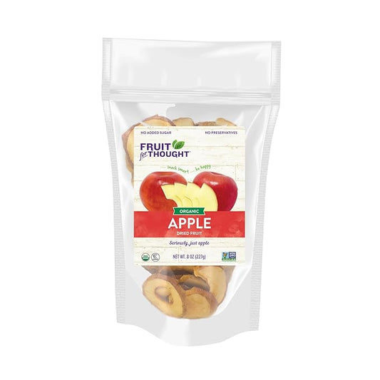 Fruit for Thought Dried Fruit (Organic Dried Apple, 8 Ounce (Pack of 2))