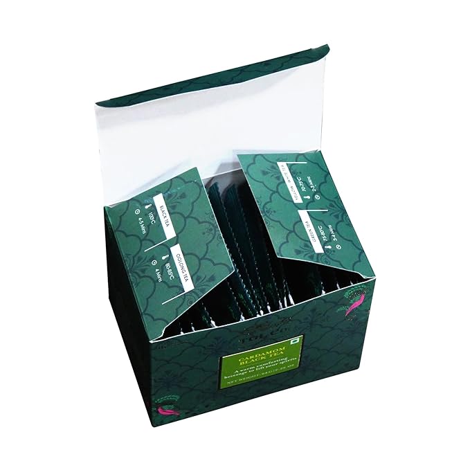 TGL Co. Chai ??Spiced Black Tea Bags | Bold Indian Chai with Real Spices | Strong & Aromatic | Gift-Ready Box (Cardamom Tea Bags)