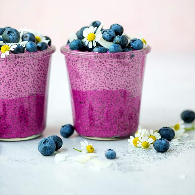 Suncore Foods Organic Indigo Blueberry Powder, Purple Food Coloring Powder, Gluten-Free, Non-GMO, 5oz (1 Pack)