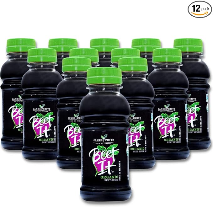 BEET IT Organic Beet Juice, 8.5 Ounce (Pack of 12) GMO-Free 100% Natural Beet Juice Organic - Gluten Free, No Added Sugar, Not from Concentrate