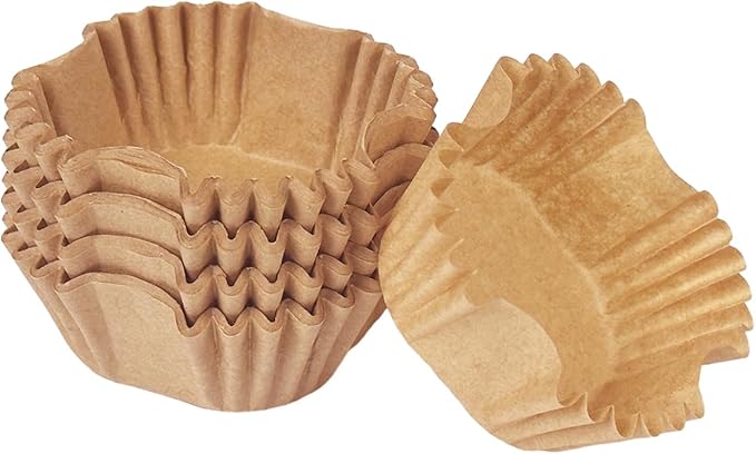 qiqee 500pcs Natural Square Cupcake Liners Muffin Linner No Smell, Food Grade Brown Baking Cups竊늆tandard Sizeç«?,<div>