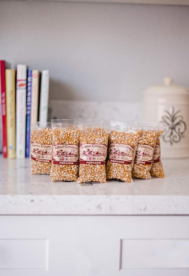 Amish Country Popcorn | 10-4 oz Bags - Baby Yellow Popcorn Kernels | Old Fashioned, Non-GMO and Gluten Free (10-4 oz Bags)