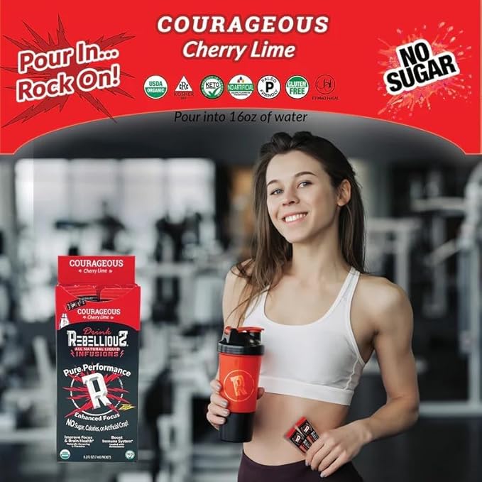 Rebellious Organic Energy Drink Mix Pure Function & Performance Bundle (8 Packs, 10 Counts on Each) ??0 Calories, Sugar Free, Loaded with Antioxidants, L-Theanine, and Natural Caffeine ??80 Counts
