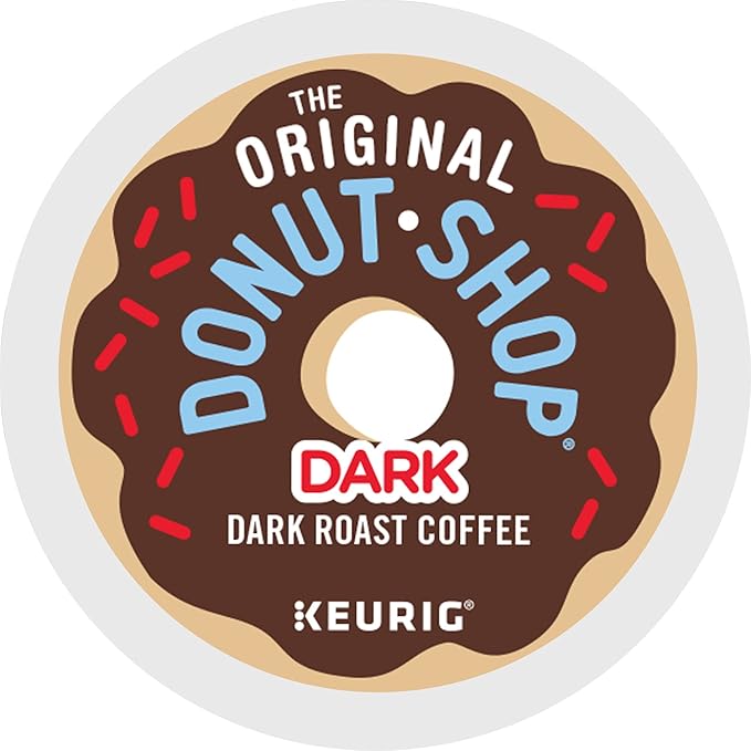 The Original Donut Shop Dark, Keurig Single Serve K-Cup Pods, Dark Roast Coffee Pods, 32 Count