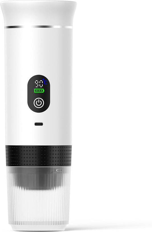 Automatic Espresso Maker ??Dual Hot & Cold Brew ??20 BAR Pressure ??Compact Portable Coffee Machine with Rapid Heating ??Built-In Transparent Cup ??Travel-Friendly Design