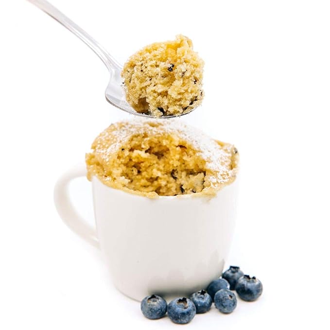 WonderSlim Protein Mug Cake, Blueberry, 7g Fiber, Low Sugar, Gluten Free, Keto Friendly & Low Carb (7ct)