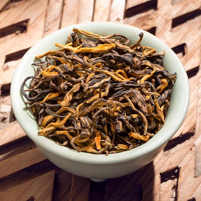 Yunnan Dianhong, Mao Feng毛锋, Black Tea, 280g / 9.88oz ??Loose Leaf Chinese Red Tea with Bold Flavor and Full-Bodied Aroma
