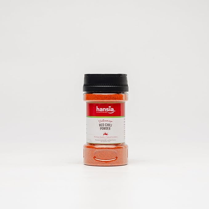 Hansia Red Chili Powder, natural spices, Premium Quality for marinades, sauces, and salad
