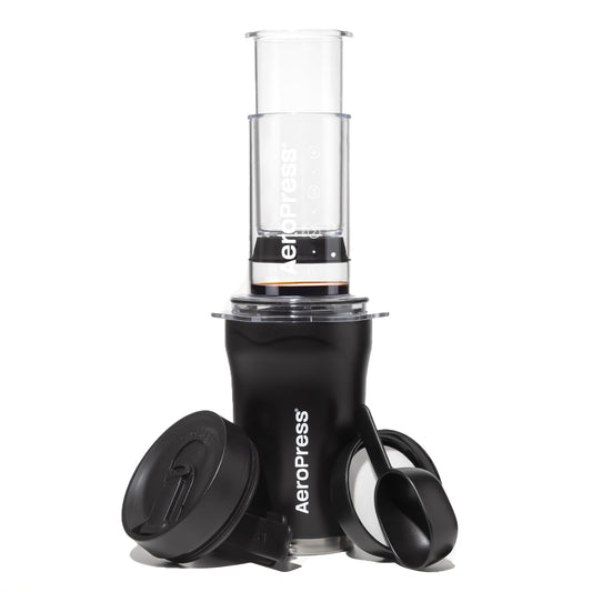 AeroPress Go Plus Portable Coffee Maker Kit, Black