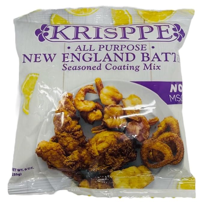 Krisppe All Purpose New England Style Batter Mix for Rhode Island Clam Cakes & Fritters (3 Pack)