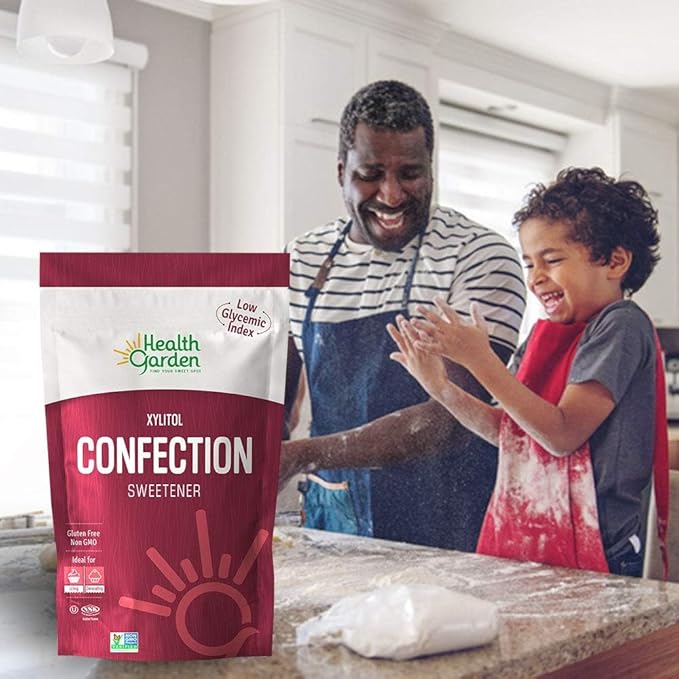 Health Garden Birch Xylitol Confection Sweetener - Non GMO - Kosher - Made in the U.S.A. - Keto Friendly (14 oz)