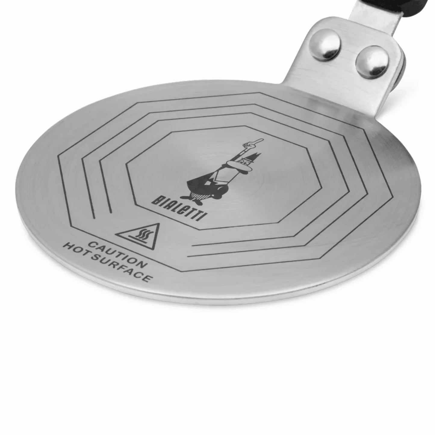 Bialetti Stainless Steel Plate, Heat Diffuser Cooking Induction Adapter, Steel, 6 pints