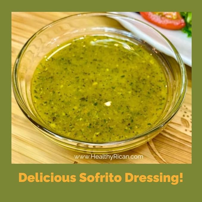 Healthy Rican Sofrito Spice Herb Seasoning Mixes Non GMO No MSG Preservatives Artificial Flavors No Red 40 Gluten Free Diabetes Low Sodium Keto Friendly Whole 30 Approved (Sofrito Large)