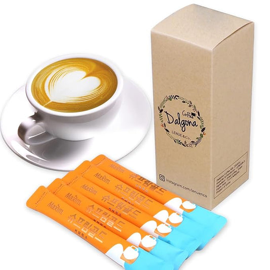Maxim Supreme Gold Coffee - Korean Maxim Supreme Gold 3 in 1 Instant Coffee Latte 18 Sticks