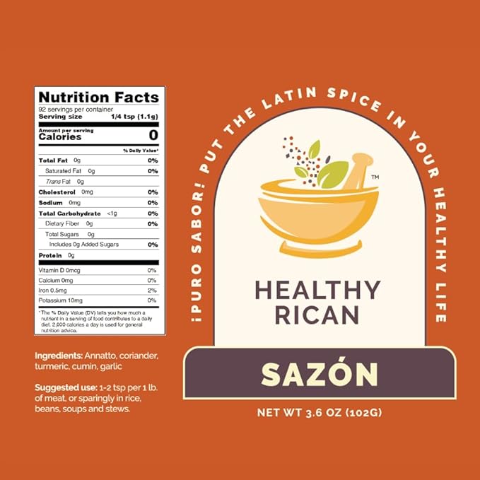 Healthy Rican Salt-Free Adobo, Sazon, Sofrito Seasoning Mix Bundle Non-GMO, No MSG, No Preservatives, Gluten-Free, Keto, Whole30, Diabetic Friendly (SF Variety Bundle)