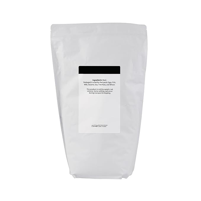Minimalist Basil Leaves, Perfect for Cooking and Seasoning, Packaged for Convenience in a Resealable Bag (2 Pound)
