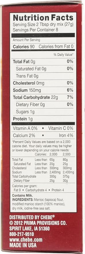 Chebe Bread Original Cheese Bread Mix, Gluten Free,7.5 Oz Bags,2 Pack