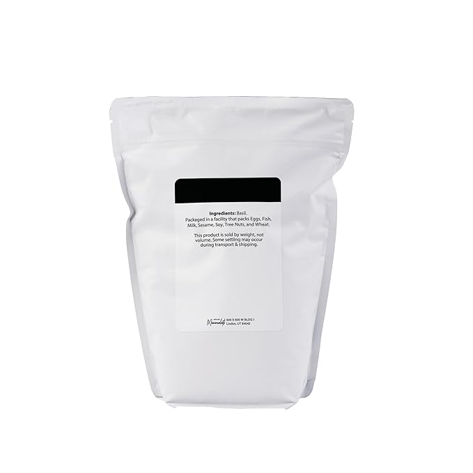 Minimalist Basil Leaves, Perfect for Cooking and Seasoning, Packaged for Convenience in a Resealable Bag (1 Pound)