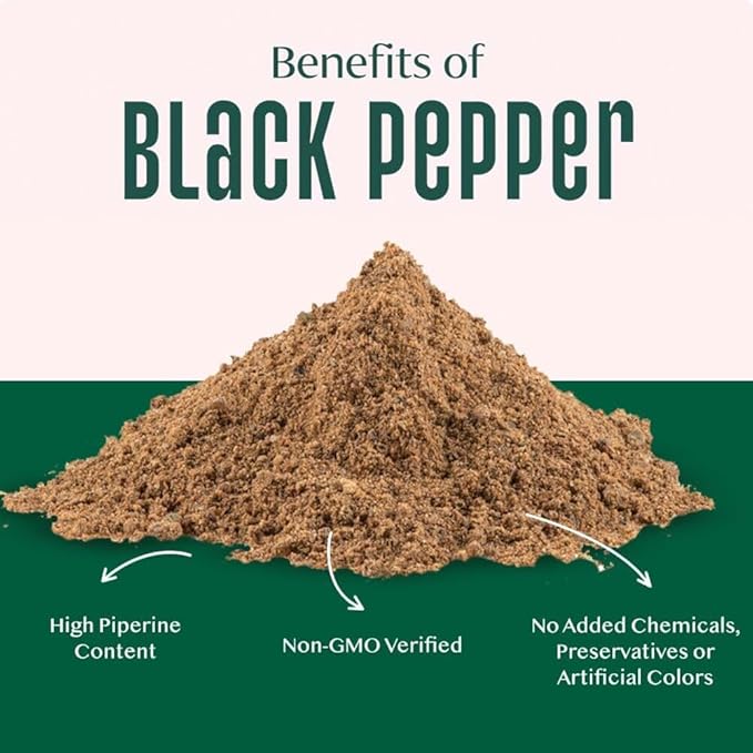 VAHDAM, Organic Black Pepper Powder (2.47oz) Gluten Free & 100% Raw Ground Black Pepper | Ground Peppercorns from India | Perfect for Cooking | Direct from Source