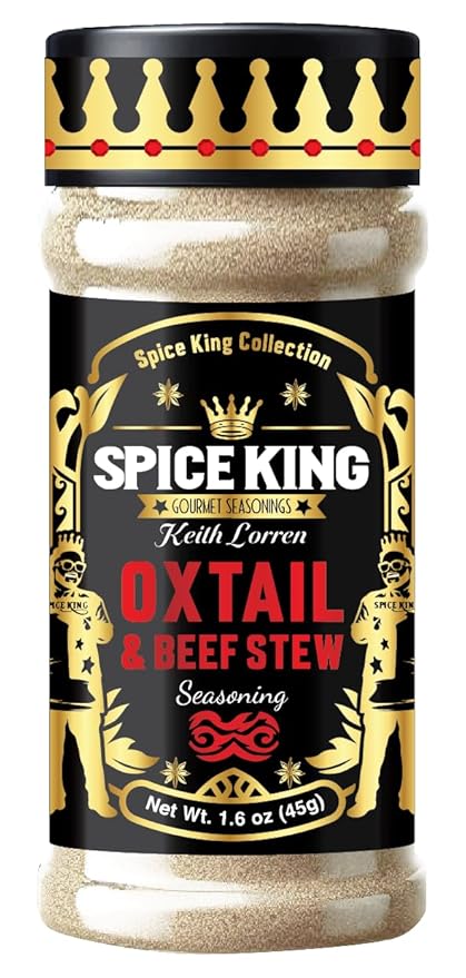 Spice King Oxtail & Beef Stew Seasoning ??1.8 Oz Shaker Bottle ??Jamaican Oxtail Seasoning for Meat, Stews, and Marinades with Authentic Caribbean Flavor