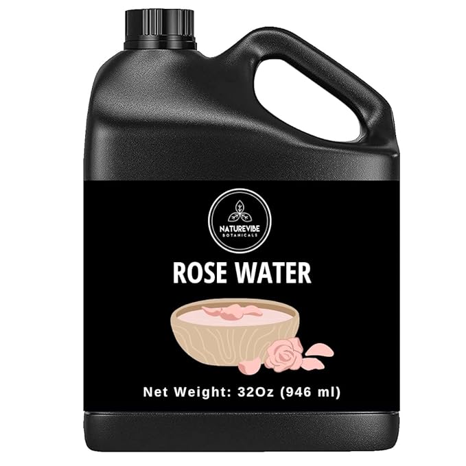 Naturevibe Botanicals Pure Rose Water Toner 32 oz ??Hydrating Facial Mist & Hair Spray | 100% Natural, Alcohol-Free Skin Care & Makeup Setting Spray | Great for Skin Care and Hair Care